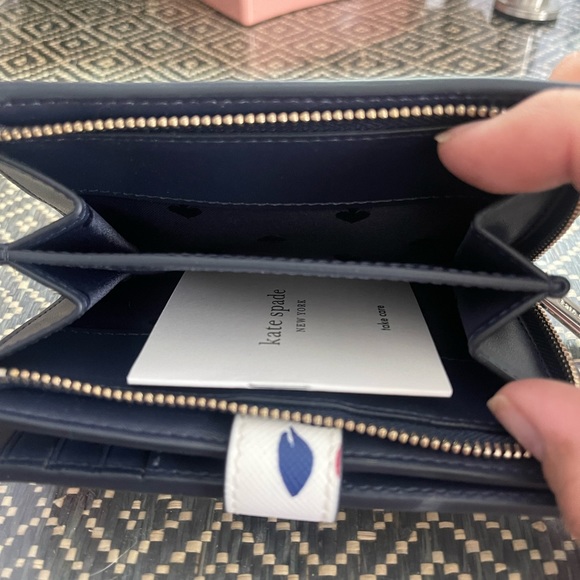 Kate Spade Staci tea garden satchel with matching wallet - Picture 6 of 10